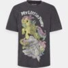 YOURTURN My Little Pony Wash Graphic - Print T-Shirt - Black