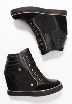 Anna Field Bootie - High-Top Trainers - Black -Fashion Shop 03260205d3e746f981a4fd32acd5cdfa