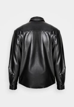 YOURTURN Unisex - Faux Leather Jacket - Black -Fashion Shop 03d0cb1ed3e248ca976655ec0332ddff
