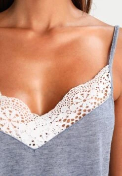 Anna Field Sarah Short Pj Set- Pyjama Set - Off-White/Dark Blue -Fashion Shop 04e3d1816e4748b4a0e2b5863bfae2f9