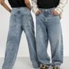 YOURTURN Baggy Jeans Unisex - Relaxed Fit Jeans - Dark Blue Denim 1 YOURTURN Baggy Jeans Unisex - Relaxed Fit Jeans - Dark Blue Denim -Fashion Shop 065c168ac6014a5eabb0b9d456597c17