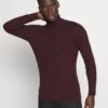 Pier One Muscle Fit Turtle - Jumper - Mottled Bordeaux -Fashion Shop 0b0eccef7ef8492991259cfffe8085b5
