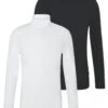 Pier One 2 Pack - Long Sleeved Top - White/Black -Fashion Shop 131c66307636477987dd73f5f031d29f