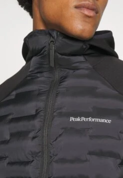 Peak Performance Argon Hybrid Hood - Fleece Jacket - Black -Fashion Shop 316375422f9b4e3695ed6f7d8a3ff497