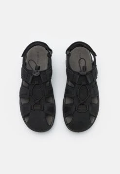 Pier One Leather - Walking Sandals - Black -Fashion Shop 348ad4d4a3a548d0b683ff94cec7b0e3