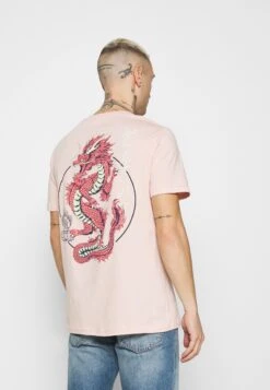 YOURTURN Unisex - Print T-Shirt - Pink -Fashion Shop 45ddd1447f9d4bc58c7564183b425e6d