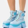 KOI FOOTWEAR Melanie Martinez Crybaby Platform Boots - Platform Ankle Boots - Blue -Fashion Shop 4b37344fceab4bf6ae0c4317c910036b