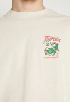 YOURTURN Crocodile Florida Graphic Tee Unisex- Print T-Shirt - Beige -Fashion Shop 510d732c54fd483d80197dc7ac092e9c