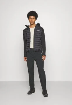 Peak Performance Argon Hybrid Hood - Fleece Jacket - Black -Fashion Shop 5bbd3177f27f49d8b61d91d216fea900