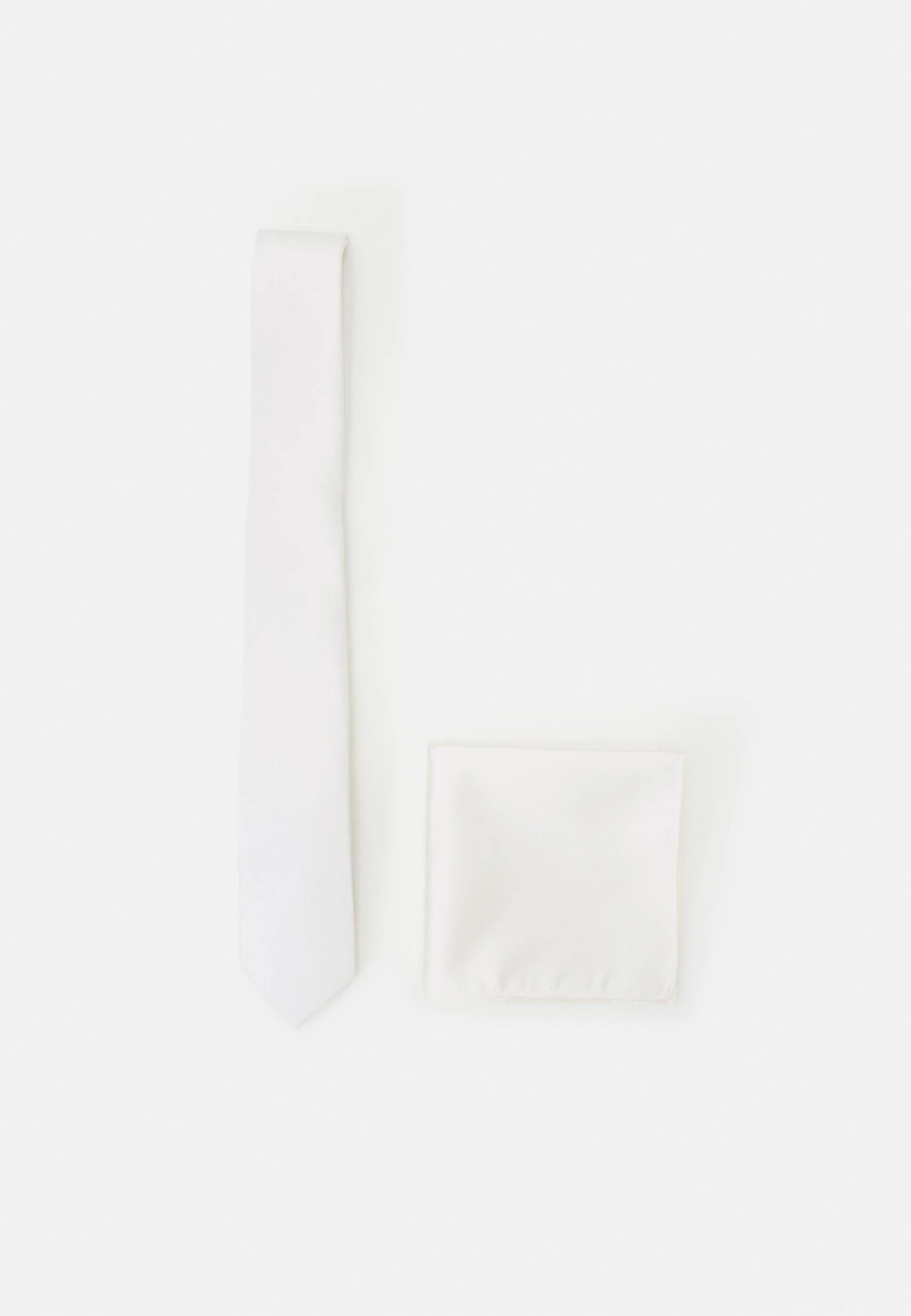 Pier One Set - Pocket Square - White 3 Pier One Set - Pocket Square - White