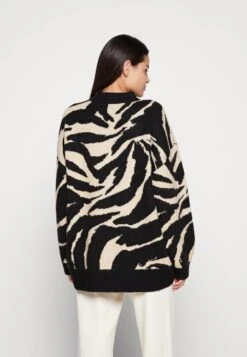 Monki Jumper - Black Dark/Beige -Fashion Shop 6542c9f80dac49e9926508c5e09c12ed