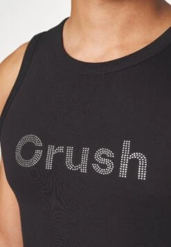 Jaded London Crush Rhinestone Vest Unisex - Top - Black -Fashion Shop 69def06158044e778843d24555d5776f