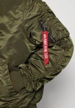 Alpha Industries Ma-1 Puckered - Bomber Jacket - Dark Olive -Fashion Shop 6a0bf19b619742c5b8190bbf5d12bc20