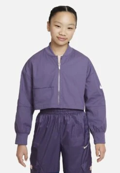 Nike Sportswear G Nsw Trnd Wvn - Bomber Jacket - Canyon Purple/White