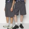 YOURTURN Genderless Parachute - Shorts - Dark Grey -Fashion Shop 733c608ff46d4de090a7f73d36fae9d7
