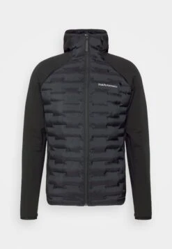 Peak Performance Argon Hybrid Hood - Fleece Jacket - Black -Fashion Shop 77bb708aa46a408c89d6ceb509c7db7c