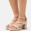 Leather- High Heeled Sandals - Light Pink -Fashion Shop 7a77d3d8cf93470a9b5678be17cbb9a1