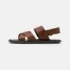 Pier One Unisex - Sandals - Cognac -Fashion Shop 7eec6c27b8ac4834be9563e04dfa19d3