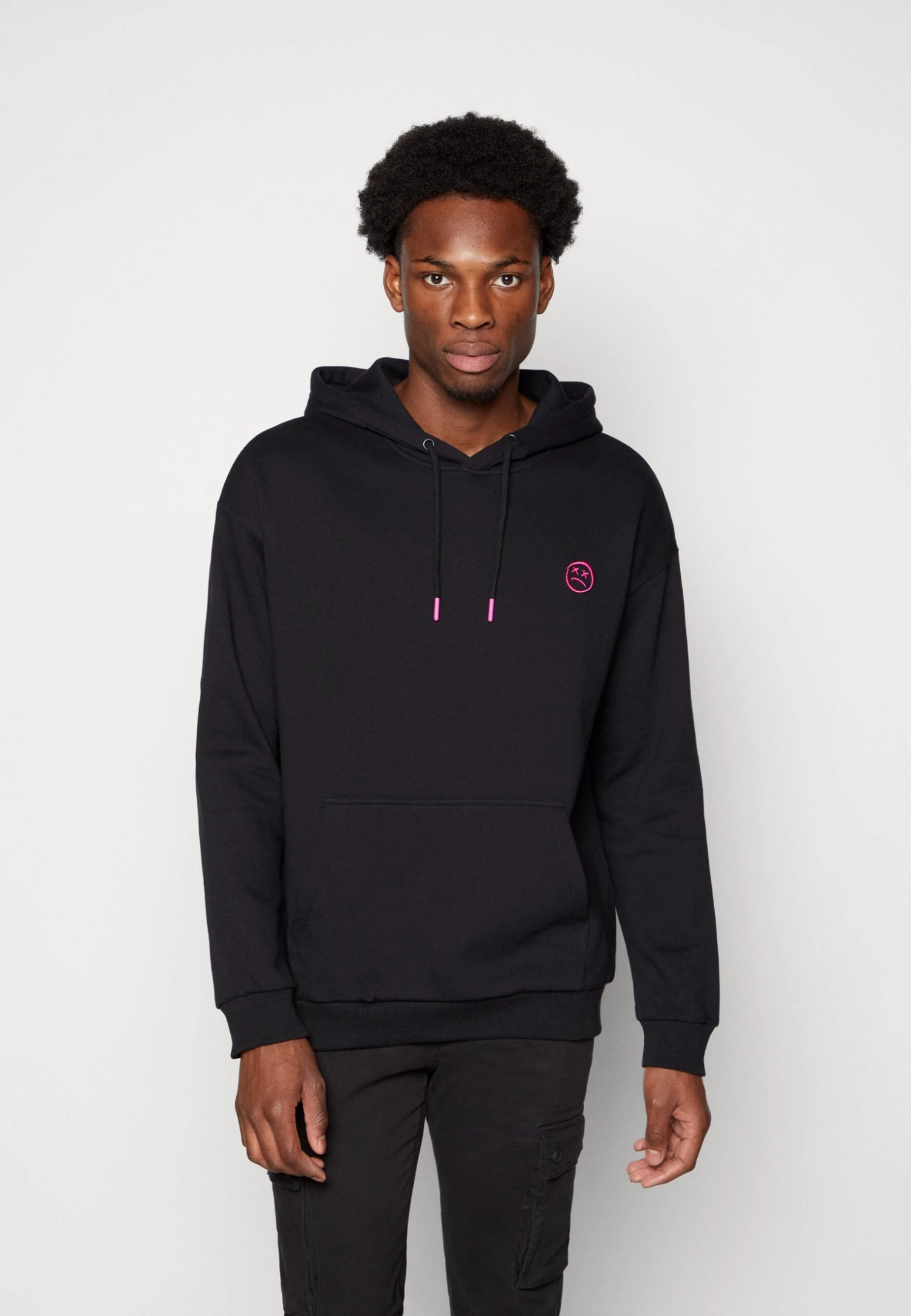 YOURTURN Embroidered Text Hoodie Unisex - Hoodie - Black 5 YOURTURN Embroidered Text Hoodie Unisex - Hoodie - Black - Image 3