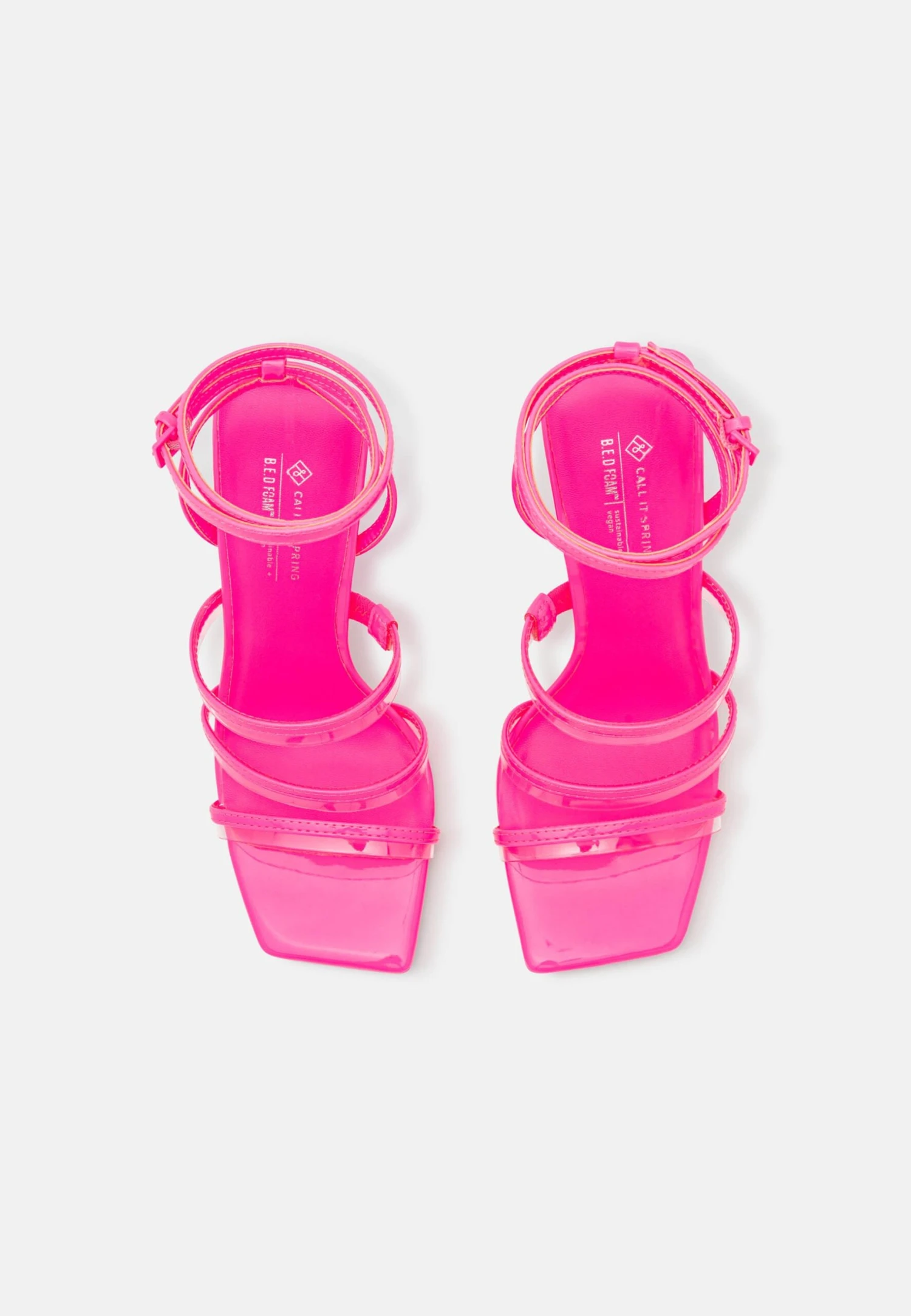 Call It Spring Vegan Laula - High Heeled Sandals - Bright Pink 8 Call It Spring Vegan Laula - High Heeled Sandals - Bright Pink - Image 6