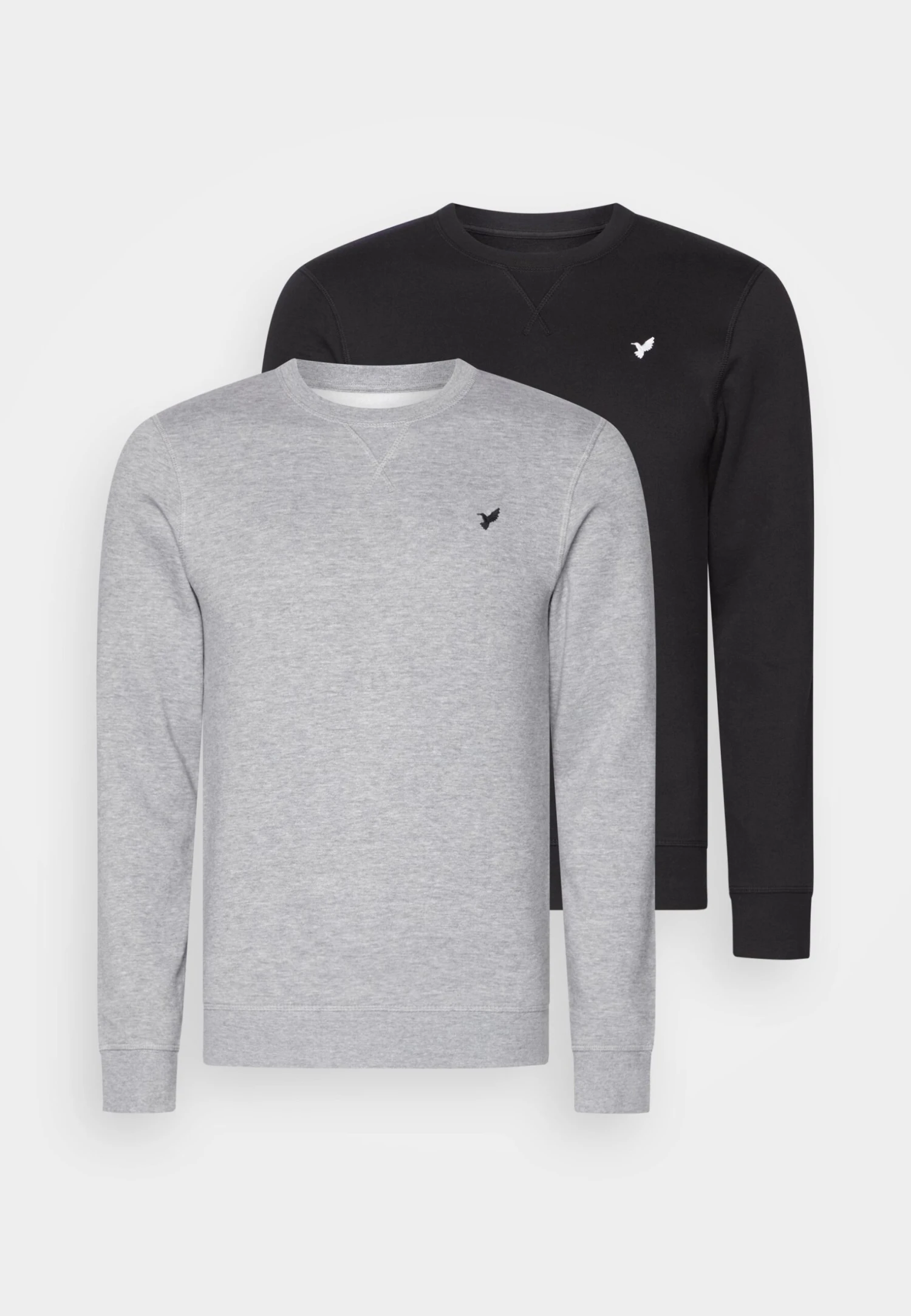 Pier One Sweatshirt - Black/Mottled Grey 3 Pier One Sweatshirt - Black/Mottled Grey