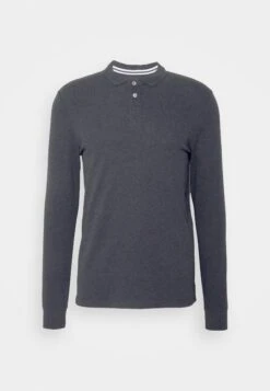 Pier One Polo Shirt - Dark Grey Melange