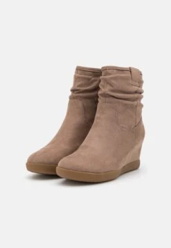 Anna Field Winter Boot - Wedge Ankle Boots - Taupe -Fashion Shop 8edaf7386eb446aeb0654ef16e40d6b5