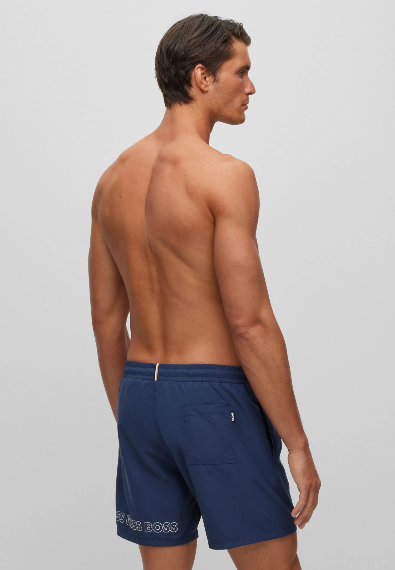 Boss Dolphin - Swimming Shorts - Navy 4 Boss Dolphin - Swimming Shorts - Navy - Image 2