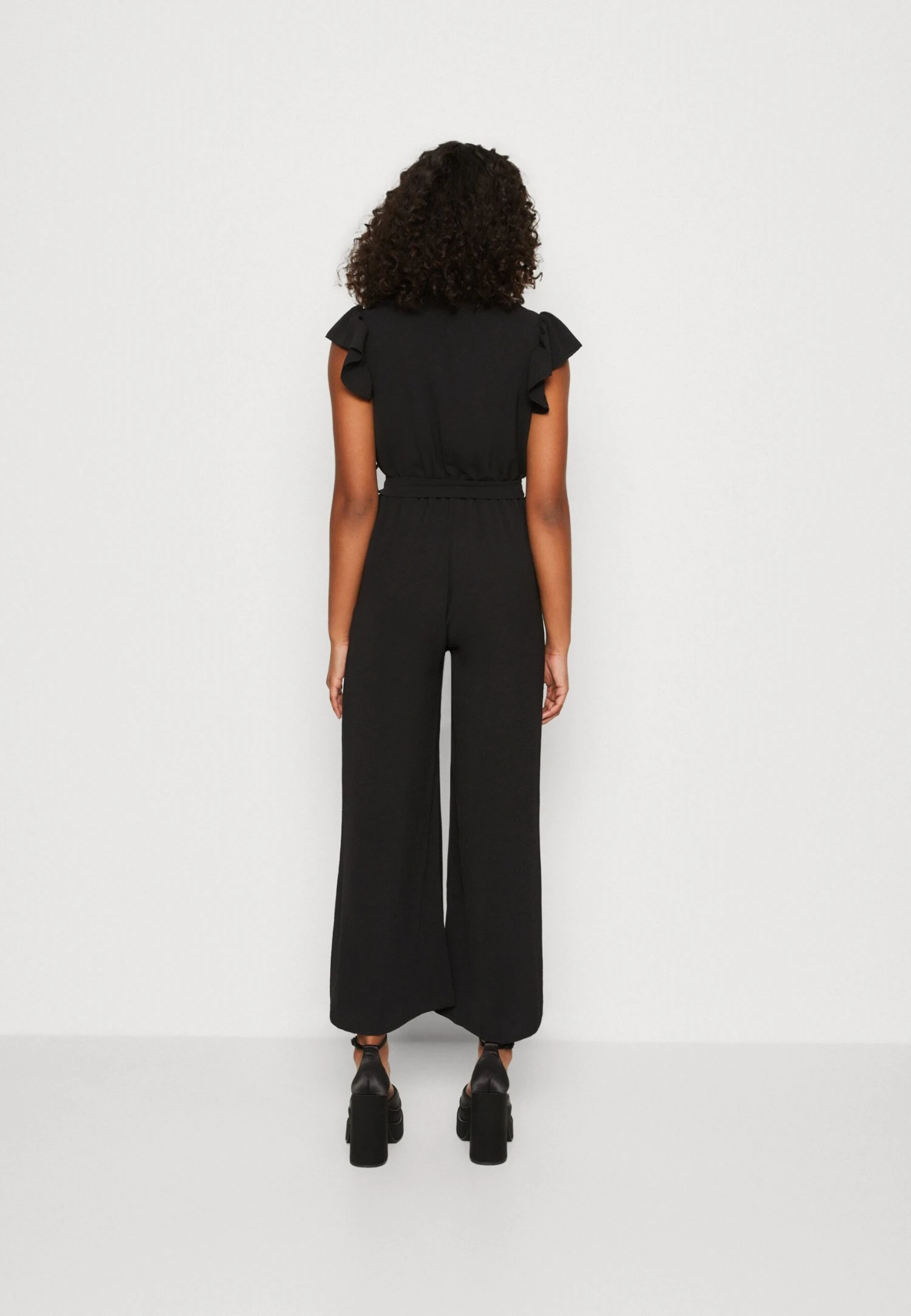 Wal G Fazza Ruffle- Jumpsuit - Black 5 Wal G Fazza Ruffle- Jumpsuit - Black - Image 3