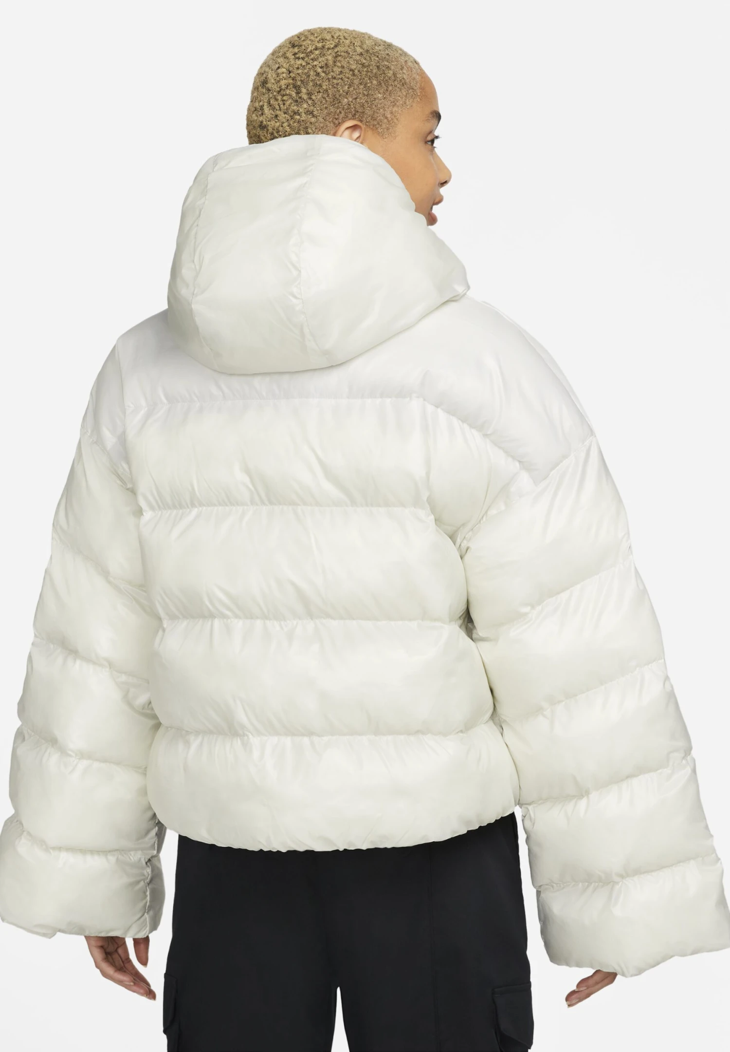 Nike Sportswear W Nsw Tf Synfl City Hd Jkt - Winter Jacket - Light Bone/Black 5 Nike Sportswear W Nsw Tf Synfl City Hd Jkt - Winter Jacket - Light Bone/Black - Image 3