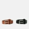 Pier One 2 Pack - Belt - 802 - Black_708 - Cognac -Fashion Shop abeb01e9f66341298bd4d0757b9b6d0e
