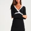 Anna Field Heidi Long Sleeves Viscose Nightdress - Nightie - Black -Fashion Shop add11b3cd2864d078e241158fecd36d3