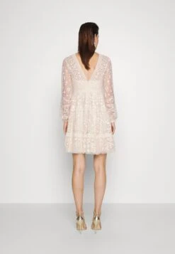 Needle & Thread Celestia Ribbon Mini Dress - Cocktail Dress / Party Dress - Champagne -Fashion Shop aee1182783ee427a8869eec9d2e41547