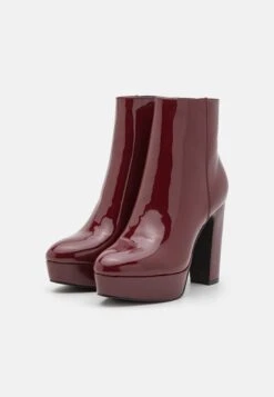 Anna Field High Heeled Ankle Boots - Dark Red -Fashion Shop bbddd1c8a07444aa8ffbed290a1c4352