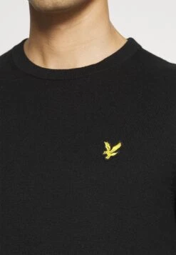 Lyle & Scott Crew Neck Jumper - Jumper - Jet Black -Fashion Shop c27fa4ee3919475290ea282e7d263b43
