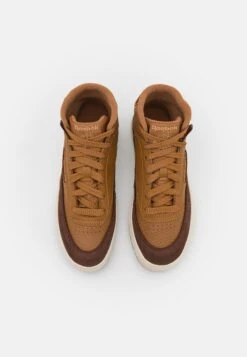 Reebok Classic Club Geo Mid - High-Top Trainers - Wild Brown/Brush Brown/True Beige -Fashion Shop ca5dabf5763249c0bd55542a59dcd94f