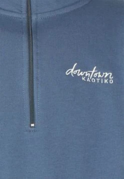 Kaotiko Crew Jean Bahamas - Zip-Up Sweatshirt - Prusia/Grey/Beige -Fashion Shop cca33423d6b442898bfe7f2565a6d8b3