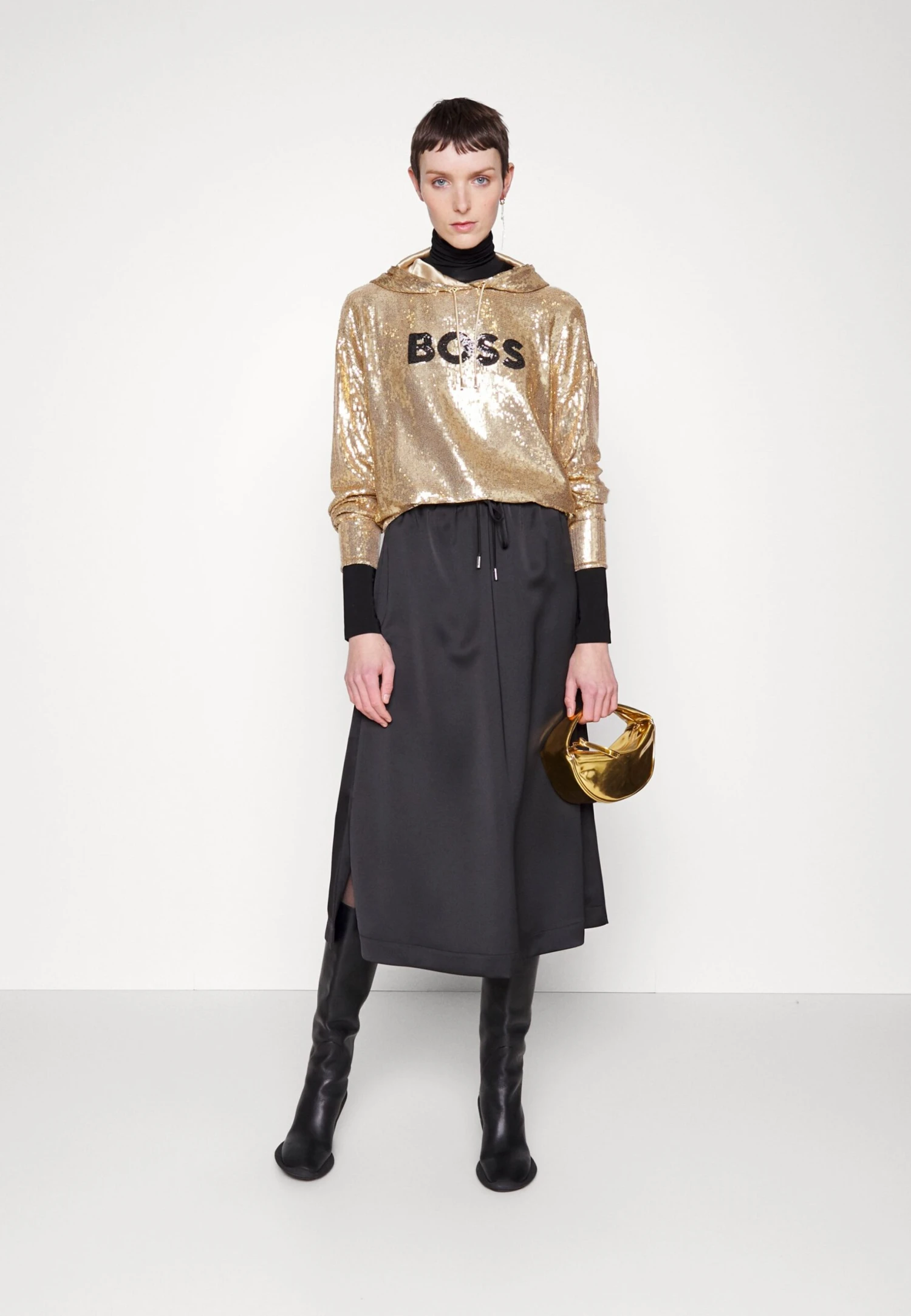 Boss Esoca - Sweatshirt - Gold-Coloured 4 Boss Esoca - Sweatshirt - Gold-Coloured - Image 2