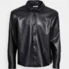 YOURTURN Unisex - Faux Leather Jacket - Black -Fashion Shop d345c6790234496b979b0515be9321c9