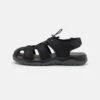 Pier One Leather - Walking Sandals - Black -Fashion Shop d8ea1f69a05246c6b6efa7fde8b22d3e