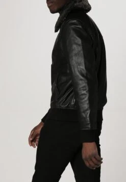 Schott Leather Jacket - Black -Fashion Shop de93bf34bc534a87944790584dc94de3