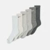 Nike Performance Everyday Plus Cush Crew Unisex 6 Pack - Sports Socks - Iron Grey/Flat Pewter/Light Iron Ore/Light Smoke Grey/Light Bone/Photon Dust -Fashion Shop eaddf377950245e989a00b1dfa35fca3