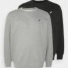 Pier One Plus Size 2 Pack - Sweatshirt - Black/Mottled Grey -Fashion Shop f77ce5b70f724ed9bc6cfb5df2c735ab